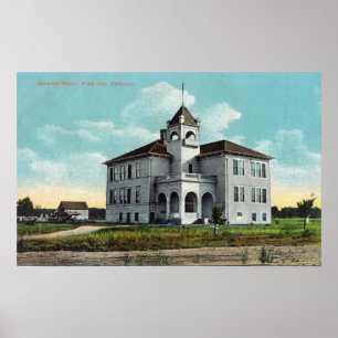 Poster Vue extérieure de l'école de grammaire 2