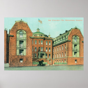 Poster Vue extérieure de l'hôpital de Hahnemann