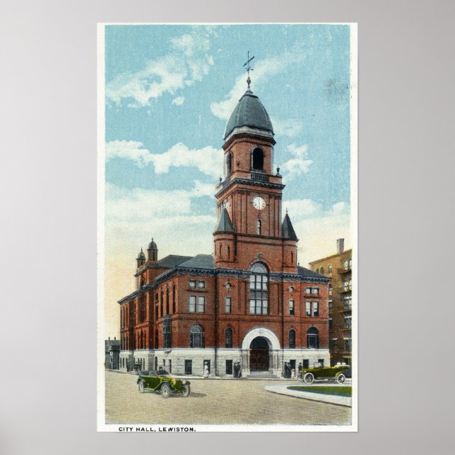 Poster Vue extérieure de l'hôtel de ville (Devant)