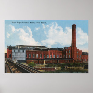 Poster Vue extérieure de l'usine de sucre de betterave