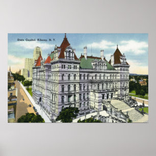 Poster Vue extérieure du bâtiment de capitol d'état #