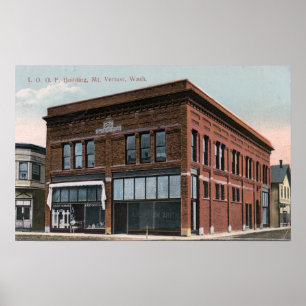 Poster Vue extérieure du bâtiment de l'IOOF