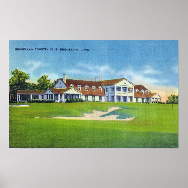 Poster Vue extérieure du Brooklawn Country Club (Devant)