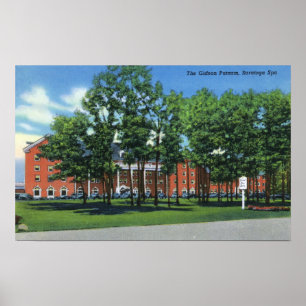 Poster Vue extérieure du Gideon Putnam, Saratoga