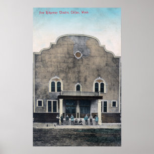 Poster Vue extérieure du nouveau théâtre de Ridgeway