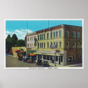 Poster Vue extérieure du Palace HotelUkiah, CA