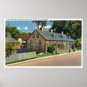 Poster Vue extérieure du pi occidental et des Chambres de