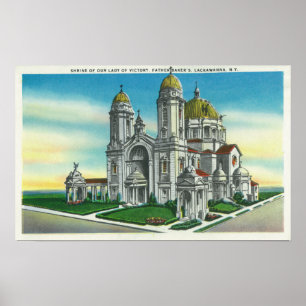 Poster Vue extérieure du Sanctuaire de notre Dame de