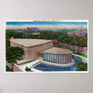 Poster Vue extérieure du théâtre de variétés de Kleinhan