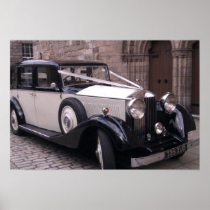 Poster Vue frontale de 1936 Rolls Royce 20/25