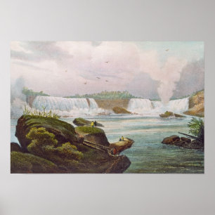 Poster Vue générale des chutes du Niagara du côté