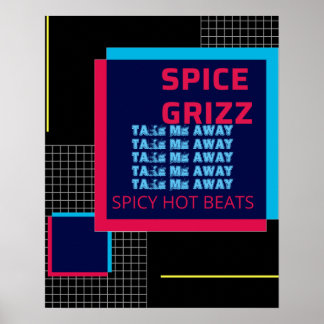 Poster Vue Grille GRIZZ ÉPICES