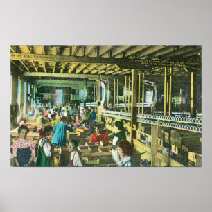 Poster Vue intérieure de la cannerie de verger de Flicken