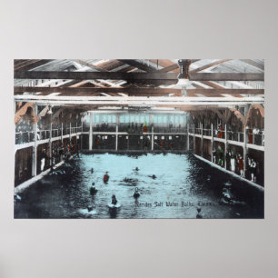Poster Vue intérieure des bains salés Nerides