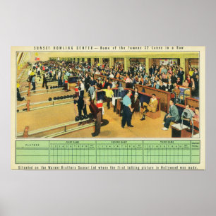 Poster Vue intérieure du Sunset Bowling Center 2