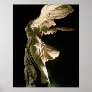 Poster Vue latérale de la Victoire de Samothrace (Parian 