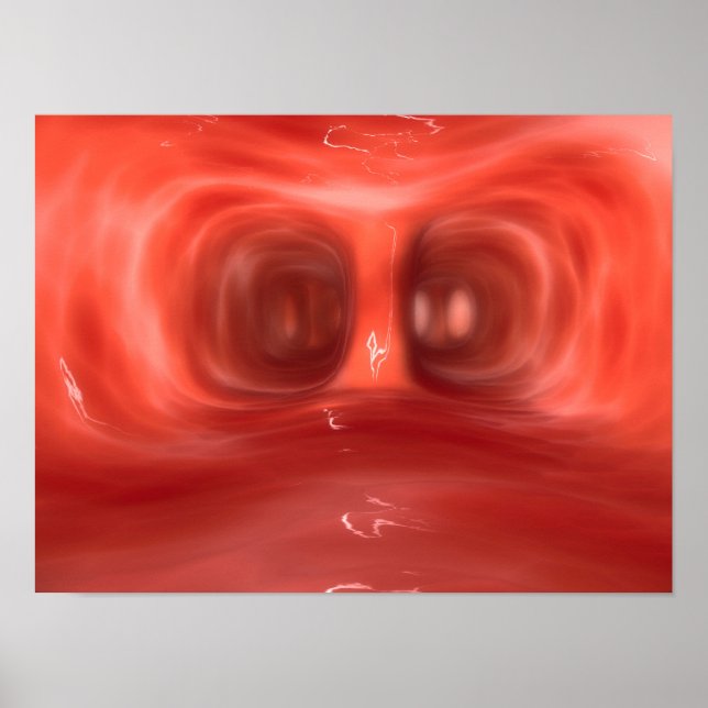 Poster Vue Microscopique Dans Les Poumons Humains (Devant)