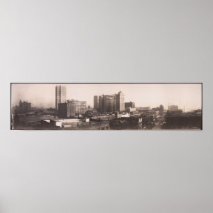 Poster Vue panoramique 1916, Birmingham AL Yard Long Phot