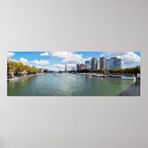 Poster Vue panoramique de Front de Seine - Paris, France