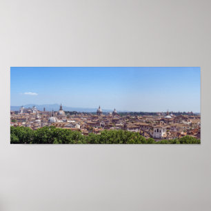 Poster Vue panoramique de Rome depuis le Castel Sant'Ange