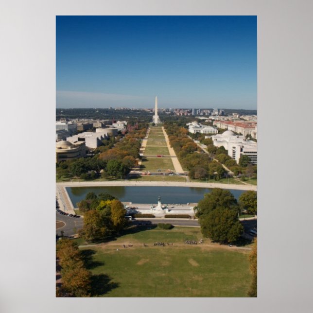 Poster Vue panoramique de Washington DC (Devant)