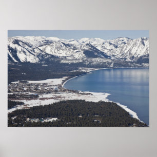 Poster Vue panoramique du lac Tahoe, États-Unis