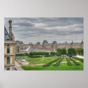 Poster Vue panoramique Musée du Louvre