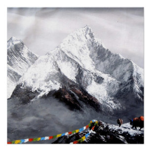 Poster Vue Panoramique Sur Everest Mountain