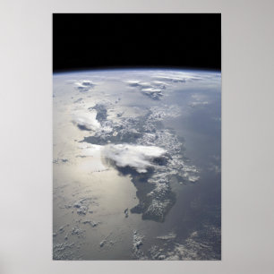 Poster Vue panoramique sur l'île d'Hispaniola