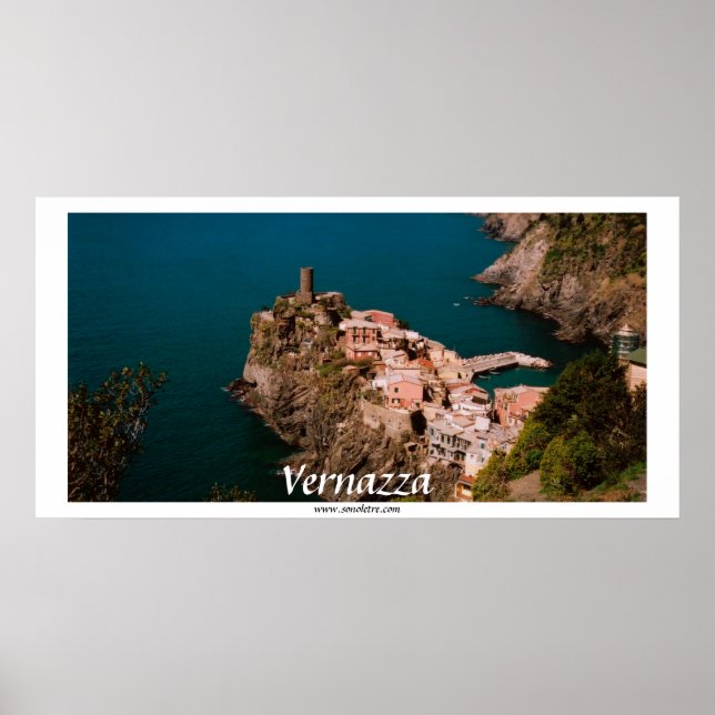 Poster Vue panoramique Vernazza (Devant)