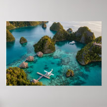 Vue paradisiaque des îles Raja Ampat Piaynemo Art