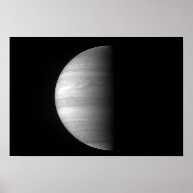 Poster Vue rapprochée de la planète Jupiter (Devant)