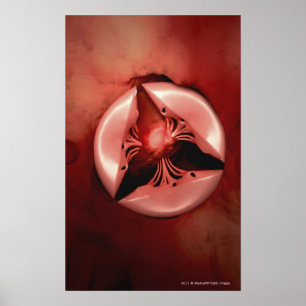 Poster Vue rapprochée de la valve tricuspide dans le coeu