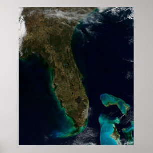 Poster Vue Satellite Sur La Floride.