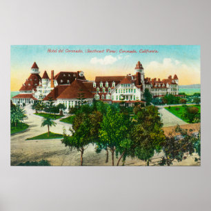 Poster Vue sud-est de l'Hôtel del Coronado
