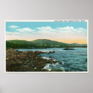 Poster Vue sur la Côte près du port de Camden