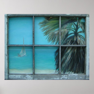 POSTER VUE SUR LA PLAGE 2