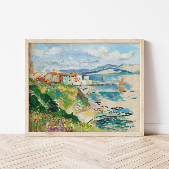 Poster Vue Sur La Ponche, Saint-Tropez | Henri Manguin (Créateur téléchargé)