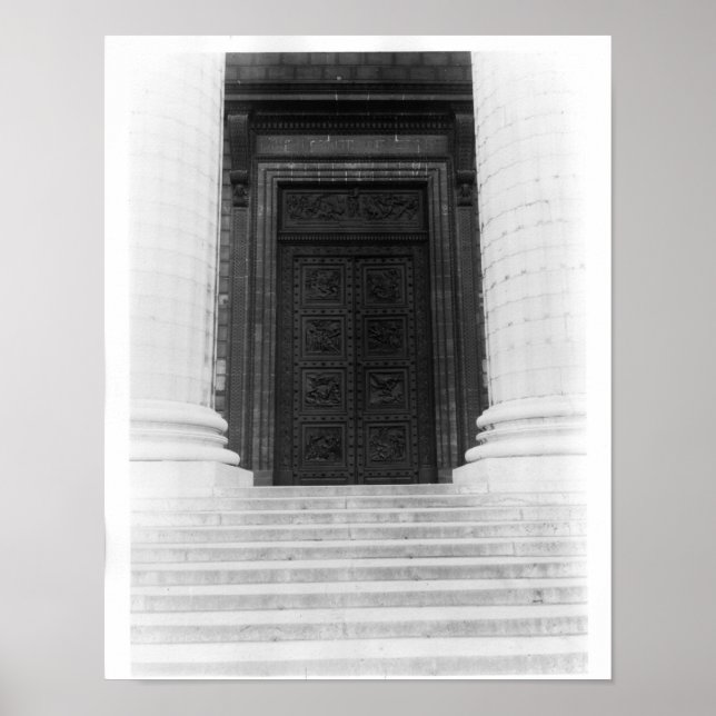 Poster Vue sur la porte de La Madeleine (Devant)