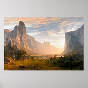 Poster Vue sur la vallée de Yosemite
