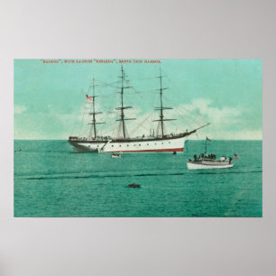 Poster Vue sur le Balboa et le Sinaloa entrant