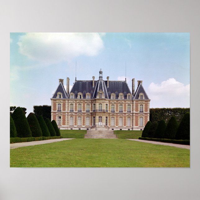 Poster Vue sur le château (Devant)