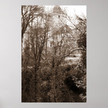 Vue Sur Le Château Depuis La Forêt