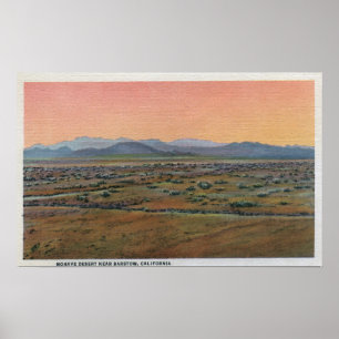 Poster Vue sur le désert de Mohave