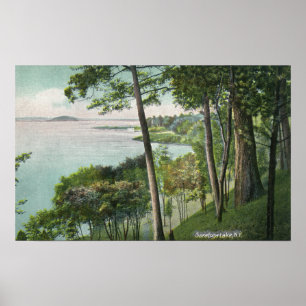 Poster Vue sur le lac Saratoga # 2