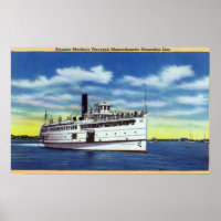 Vue sur le martha's Vineyard Steamer
