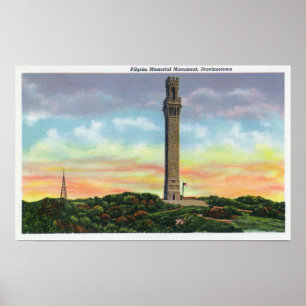 Poster Vue sur le monument commémoratif du pèlerinage de 