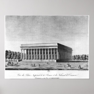 Poster Vue sur le Palais impérial de la Bourse