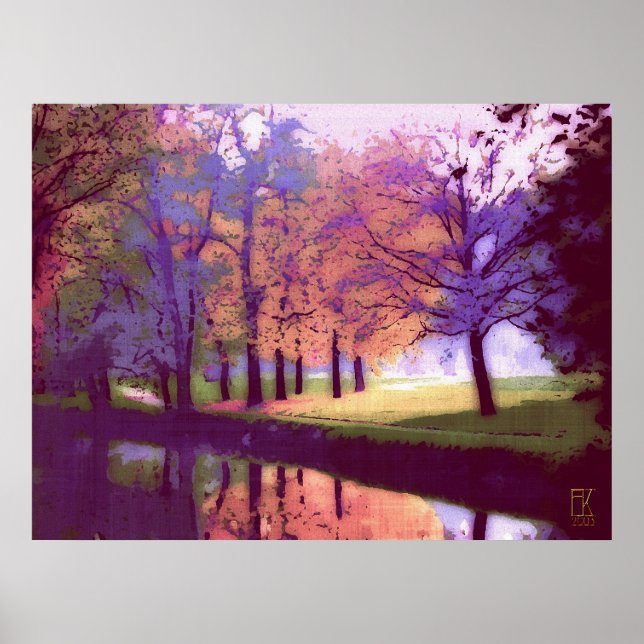 Poster vue sur le parc (Devant)