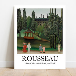 Poster Vue sur le parc Montsouris le Kiosque Henri Rousse